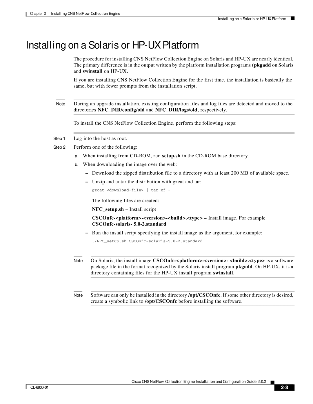 Cisco Systems OL-6900-01 manual Installing on a Solaris or HP-UX Platform 