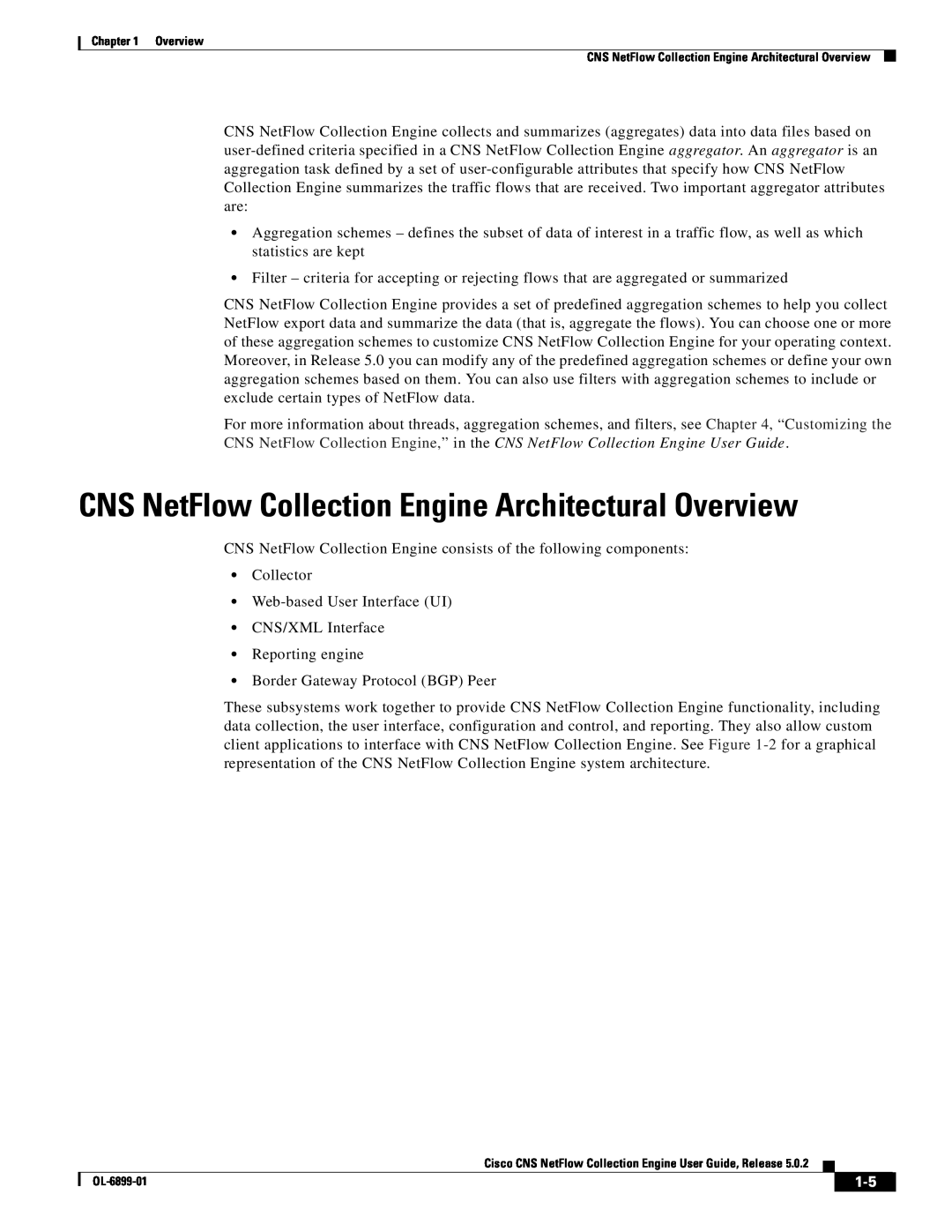 Cisco Systems OL-6900-01 manual CNS NetFlow Collection Engine Architectural Overview 