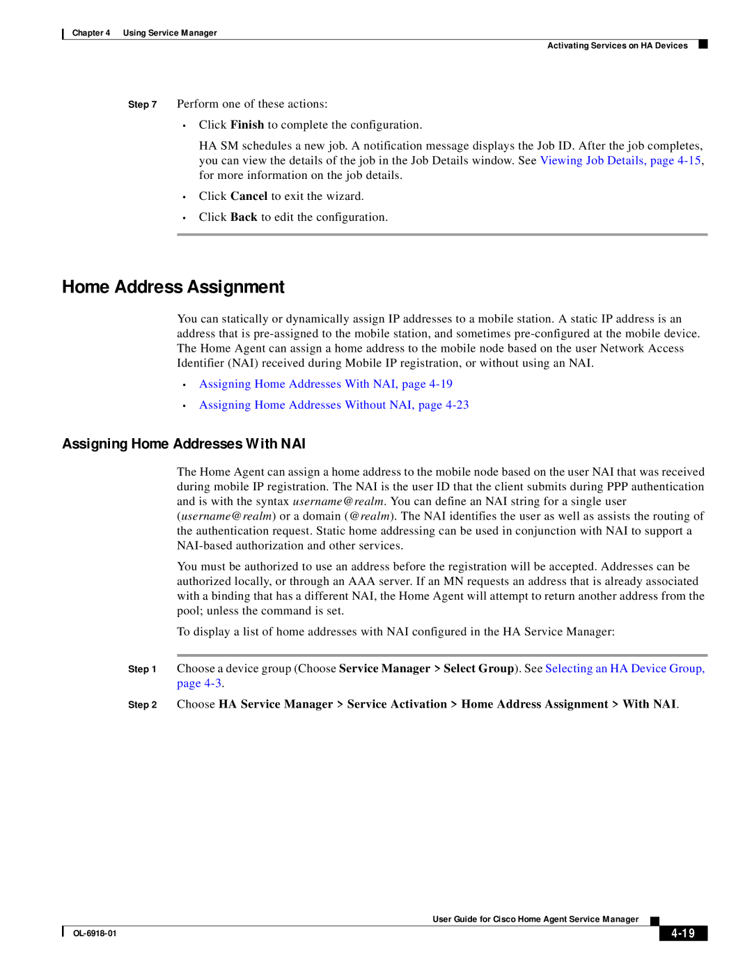 Cisco Systems OL-6918-01 manual Home Address Assignment, Assigning Home Addresses With NAI 