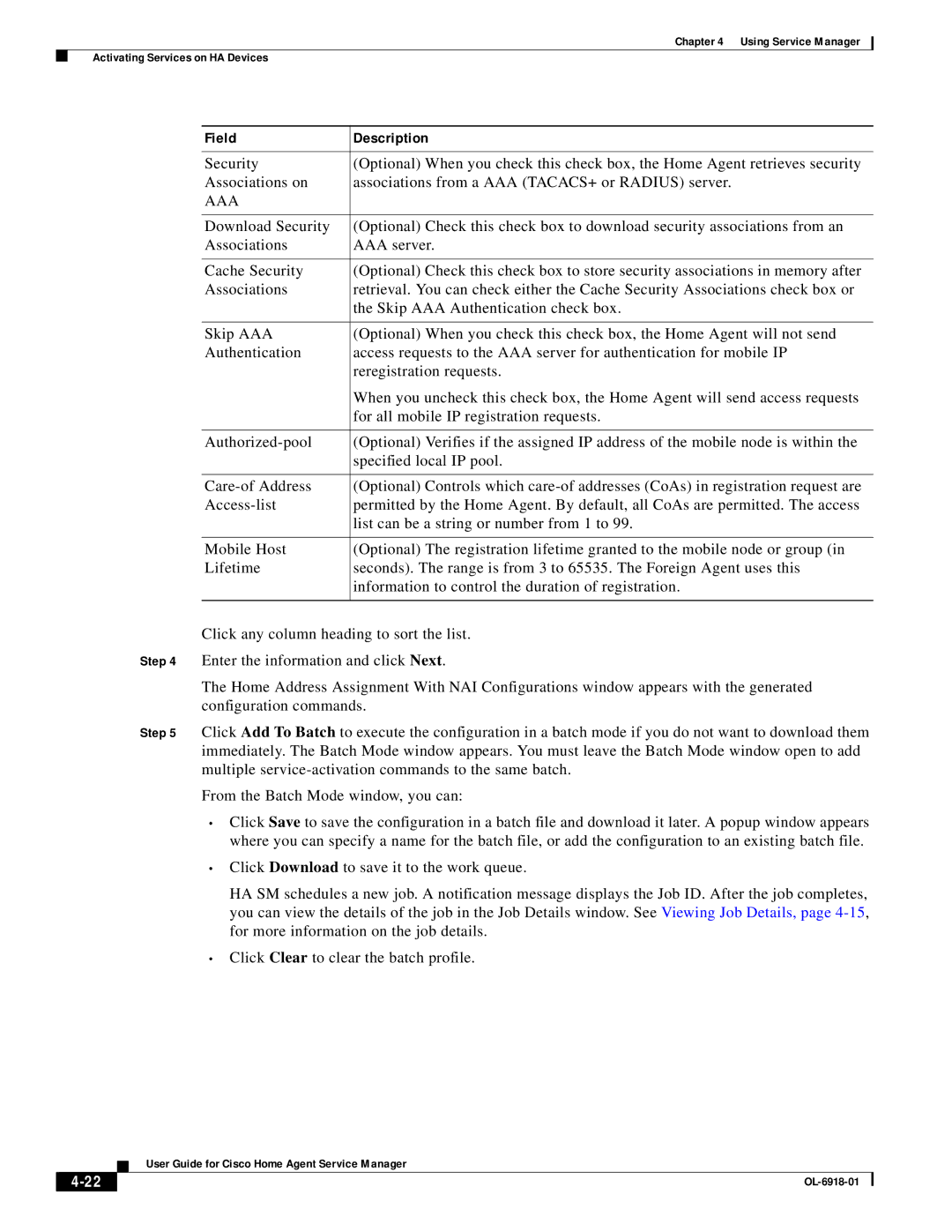 Cisco Systems OL-6918-01 manual Aaa 