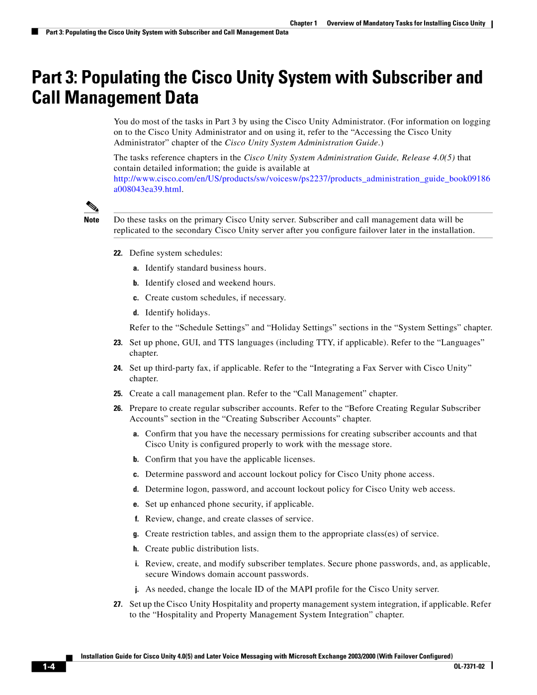 Cisco Systems OL-7371-02 manual 