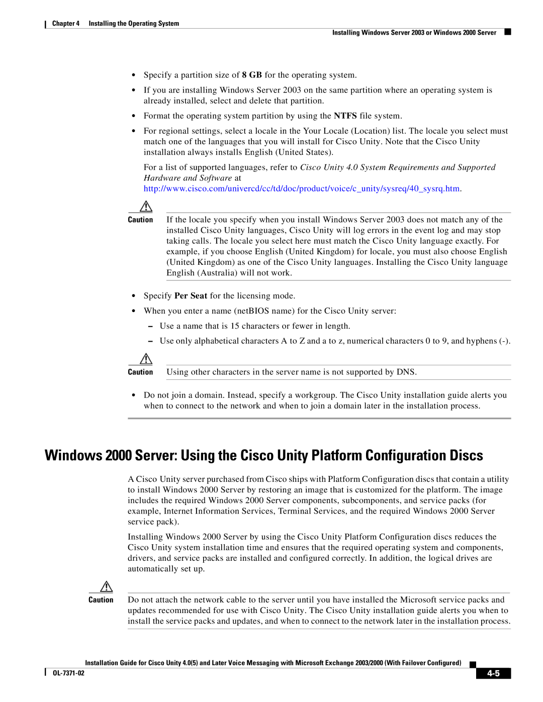 Cisco Systems OL-7371-02 manual 