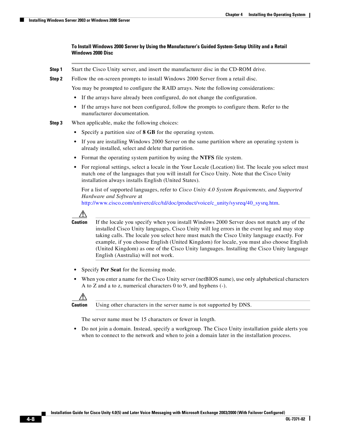 Cisco Systems OL-7371-02 manual 