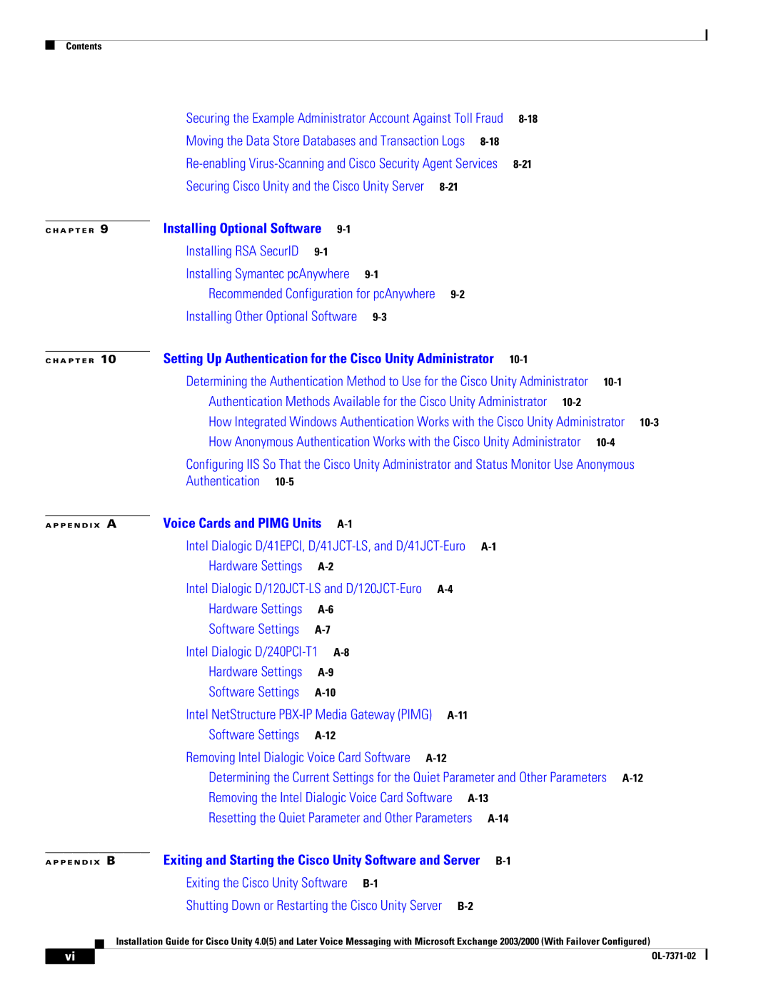 Cisco Systems OL-7371-02 manual Authentication 