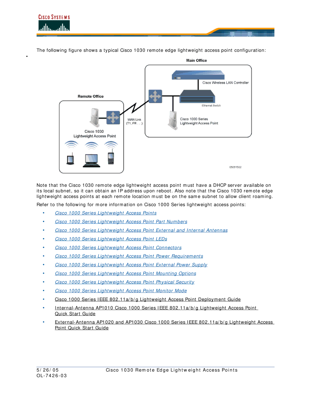 Cisco Systems OL-7426-03 quick start 