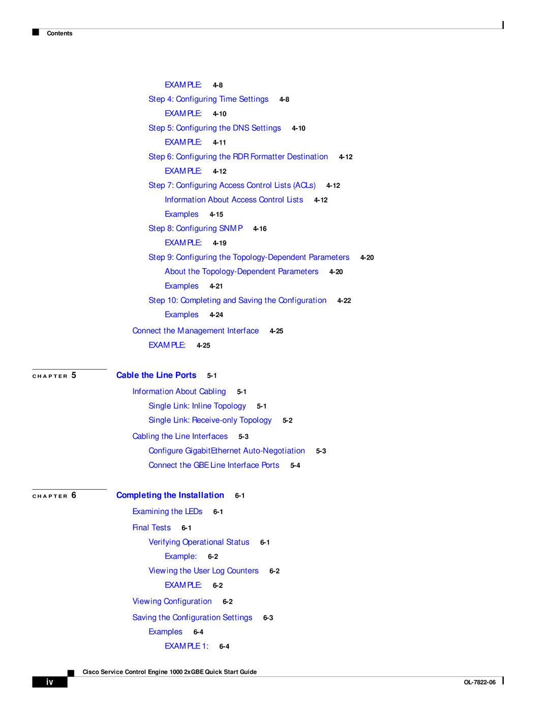 Cisco Systems OL-7822-06 quick start Example 