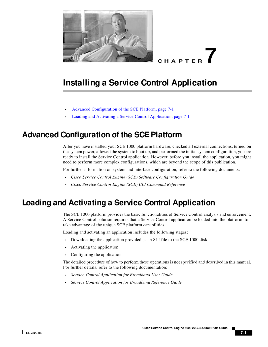 Cisco Systems OL-7822-06 Advanced Configuration of the SCE Platform, Loading and Activating a Service Control Application 