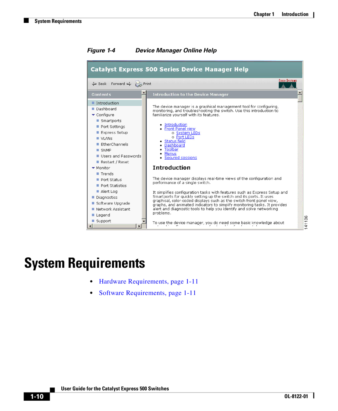 Cisco Systems OL-8122-01 manual System Requirements, Hardware Requirements, Software Requirements 