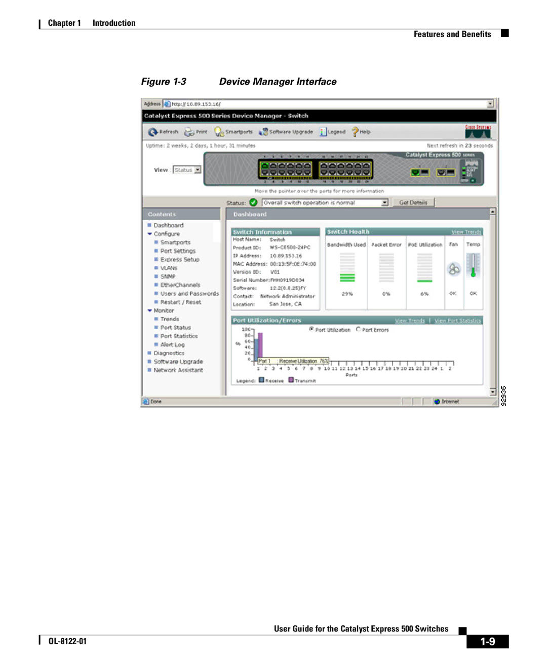 Cisco Systems OL-8122-01 manual Device Manager Interface 