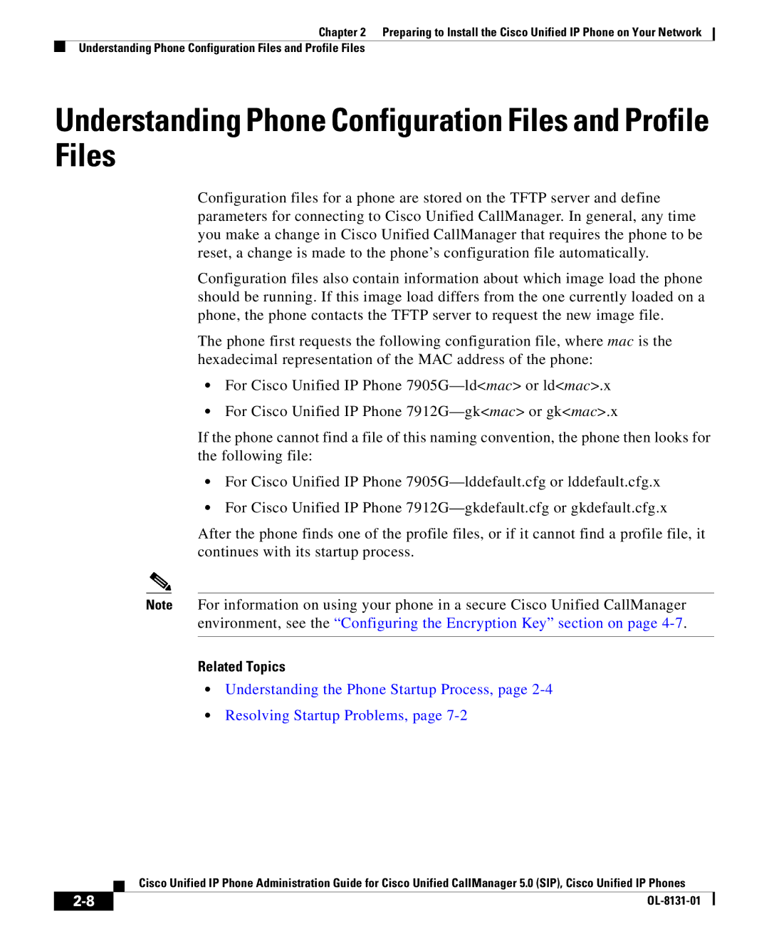 Cisco Systems OL-8131-01 manual Understanding Phone Configuration Files and Profile Files 