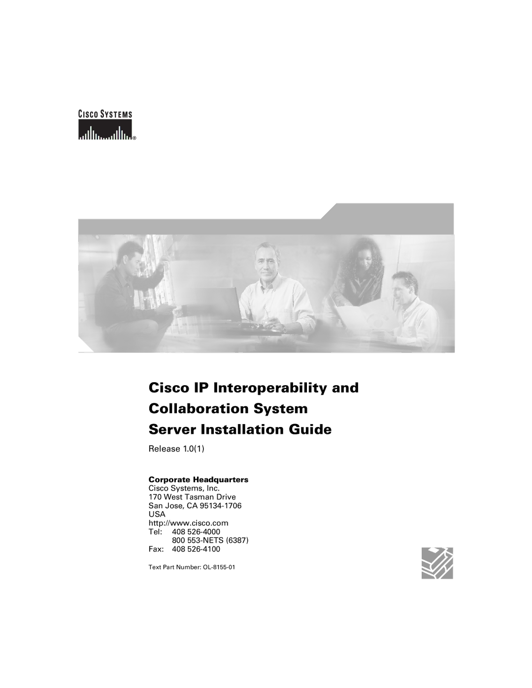 Cisco Systems OL-8155-01 manual Release 