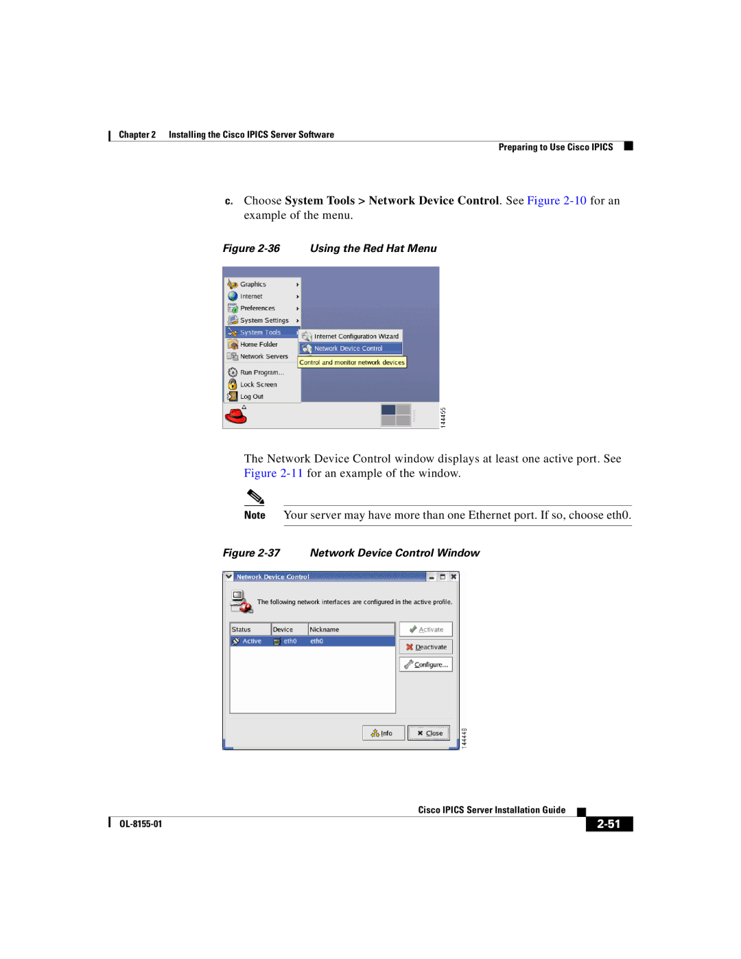 Cisco Systems OL-8155-01 manual 11for an example of the window 