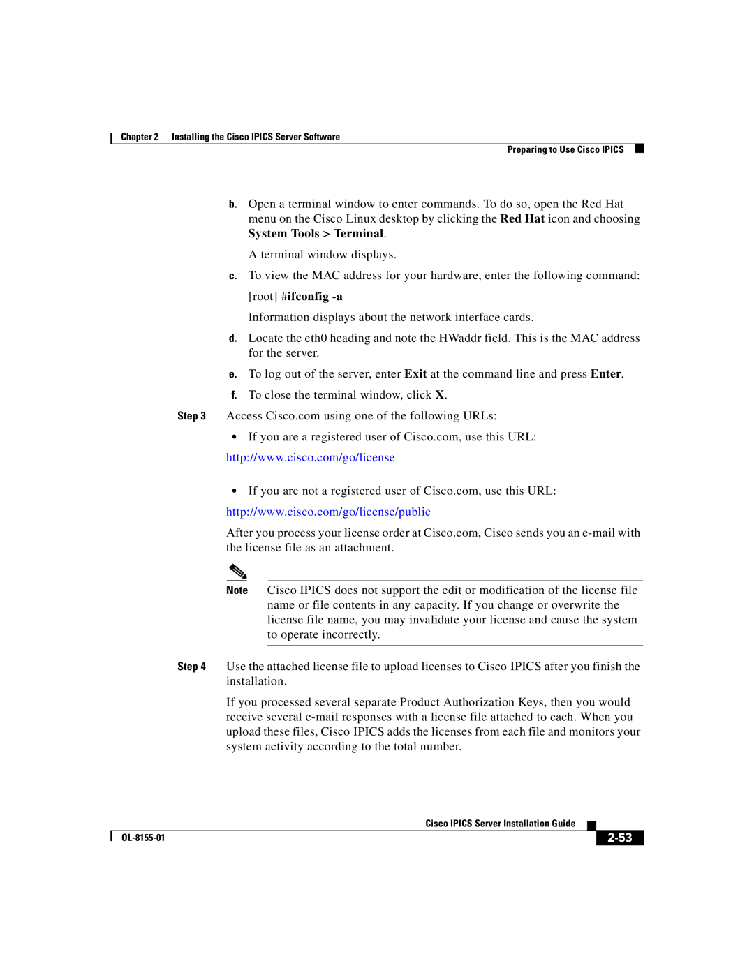 Cisco Systems OL-8155-01 manual 