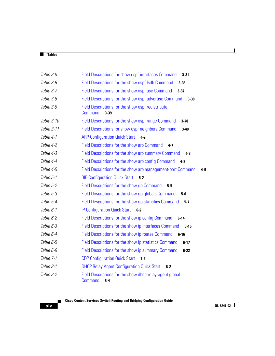 Cisco Systems OL-8241-02 manual Field Descriptions for the show arp management-port Command 