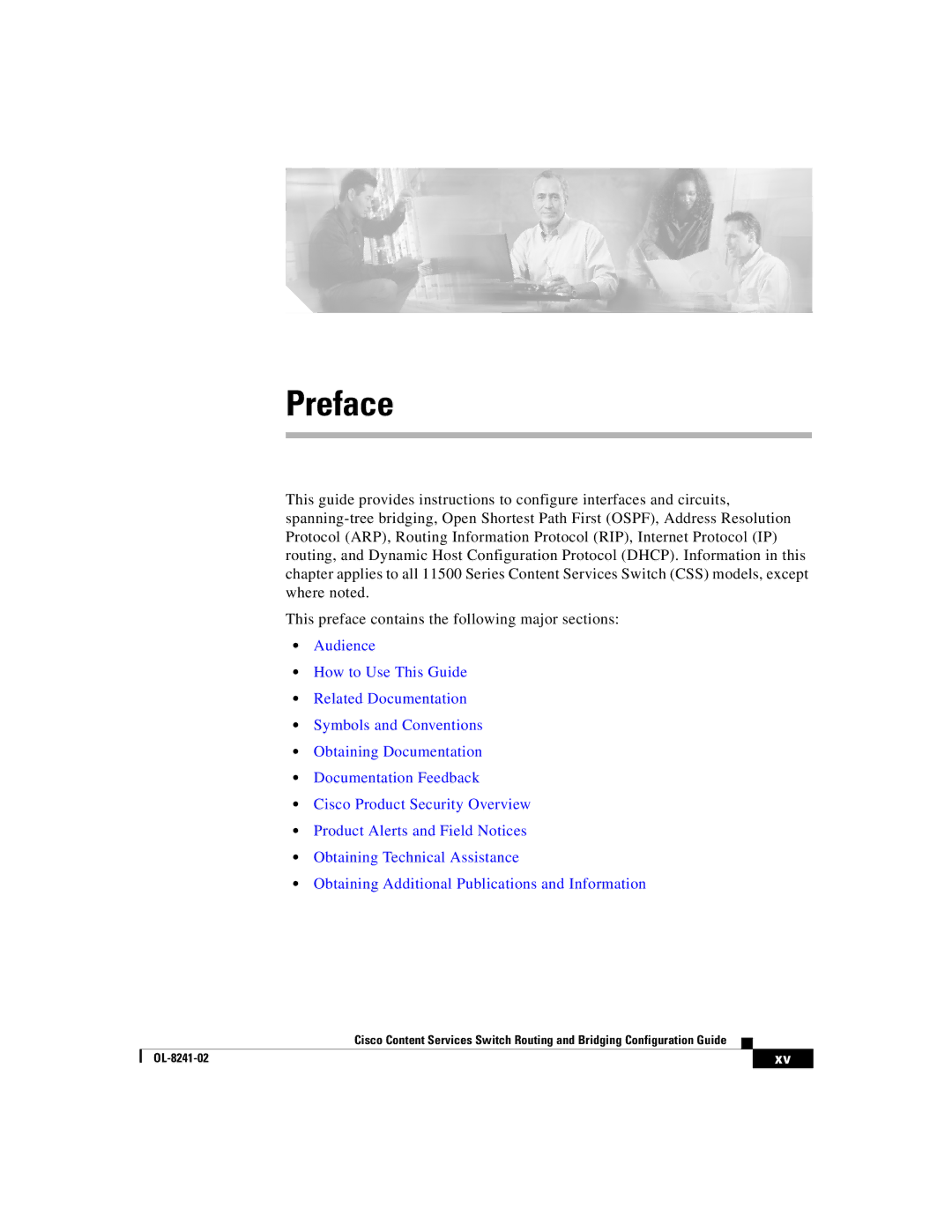 Cisco Systems OL-8241-02 manual Preface 