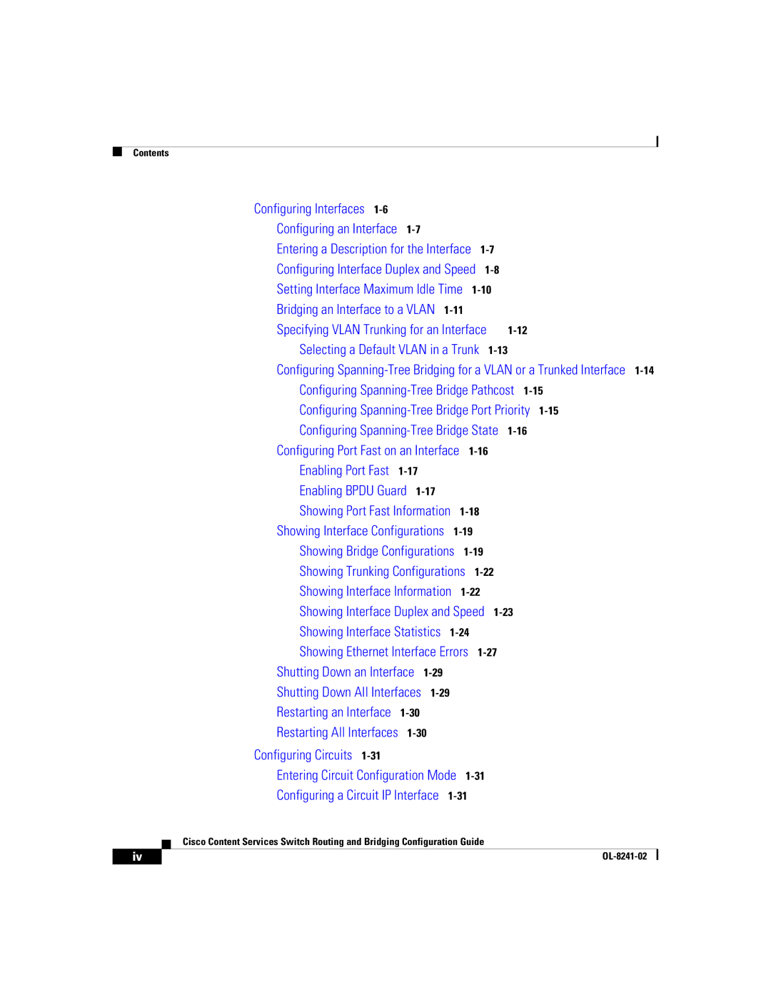 Cisco Systems OL-8241-02 manual Enabling Port Fast 