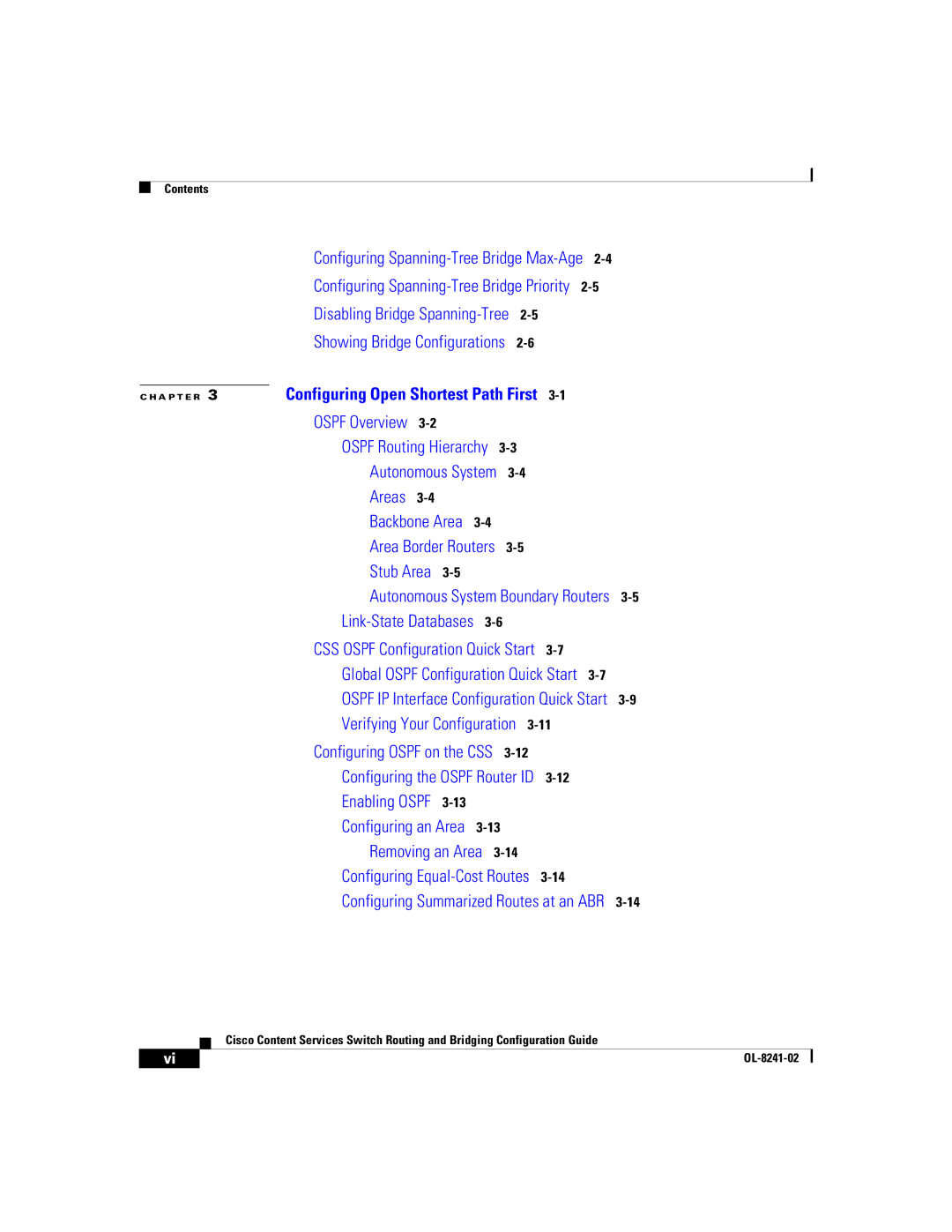 Cisco Systems OL-8241-02 manual Ospf Overview 