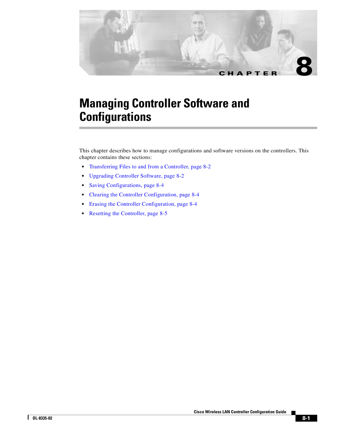 Cisco Systems OL-8335-02 manual Managing Controller Software Configurations 