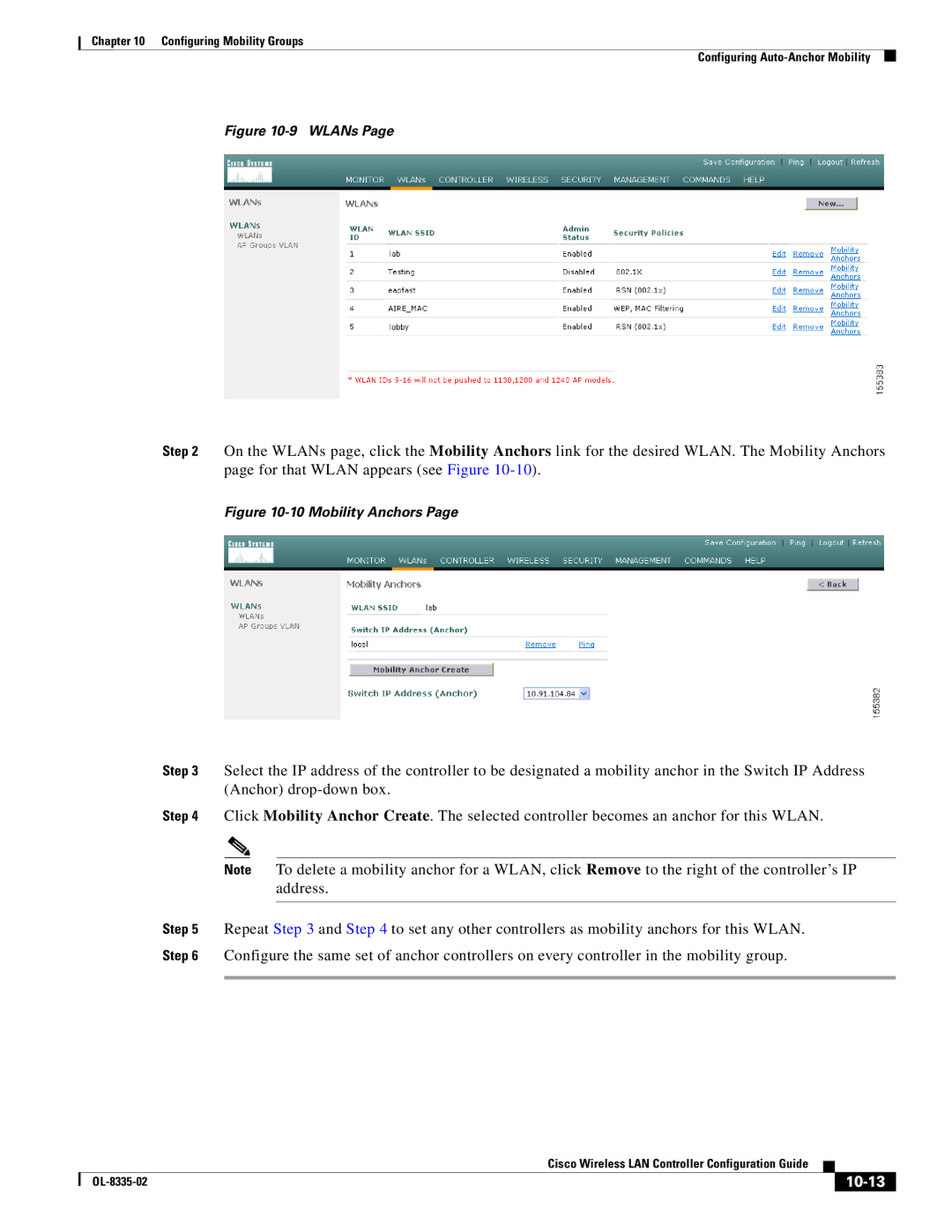 Cisco Systems OL-8335-02 manual 10-13, WLANs 