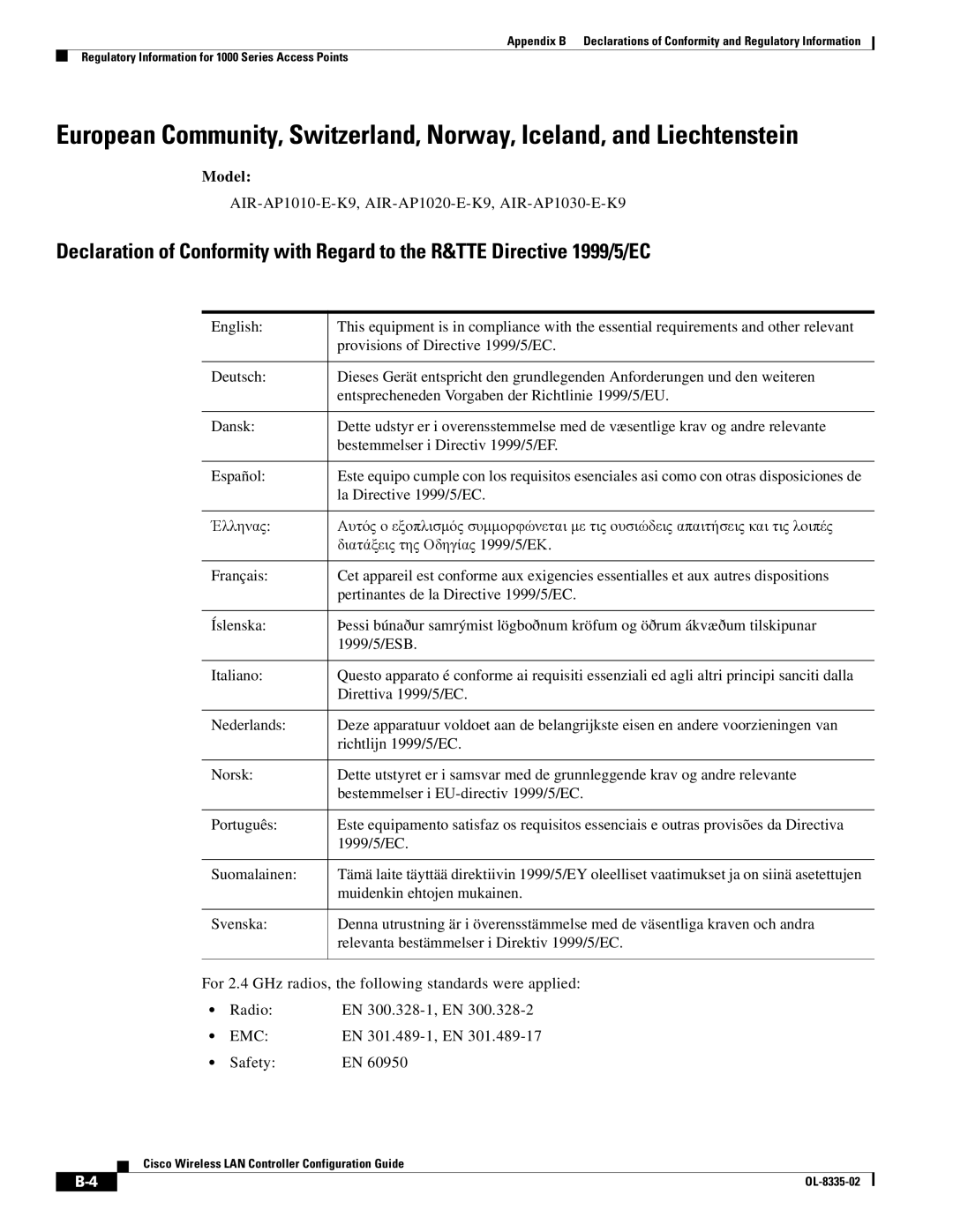 Cisco Systems OL-8335-02 manual Emc 