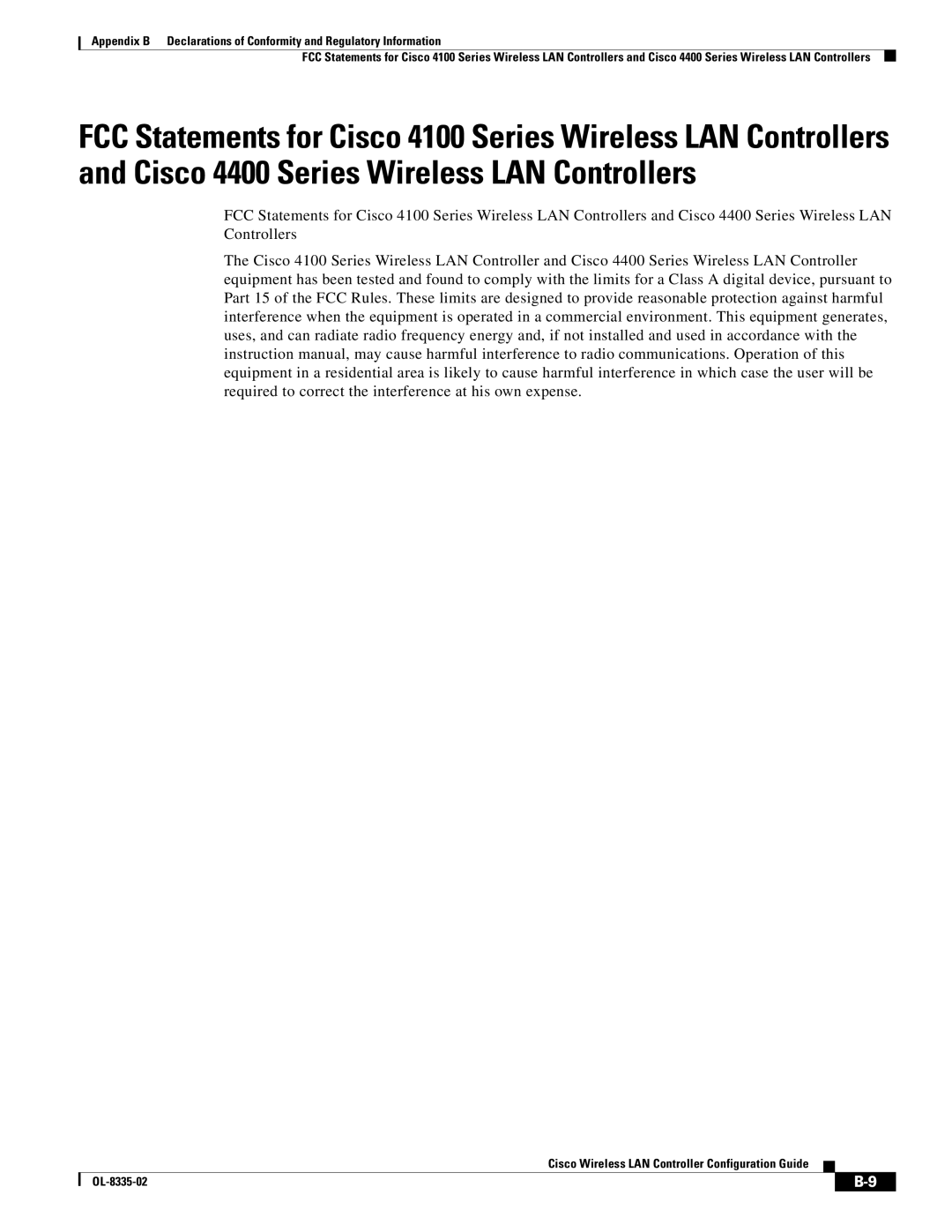 Cisco Systems manual Cisco Wireless LAN Controller Configuration Guide OL-8335-02 