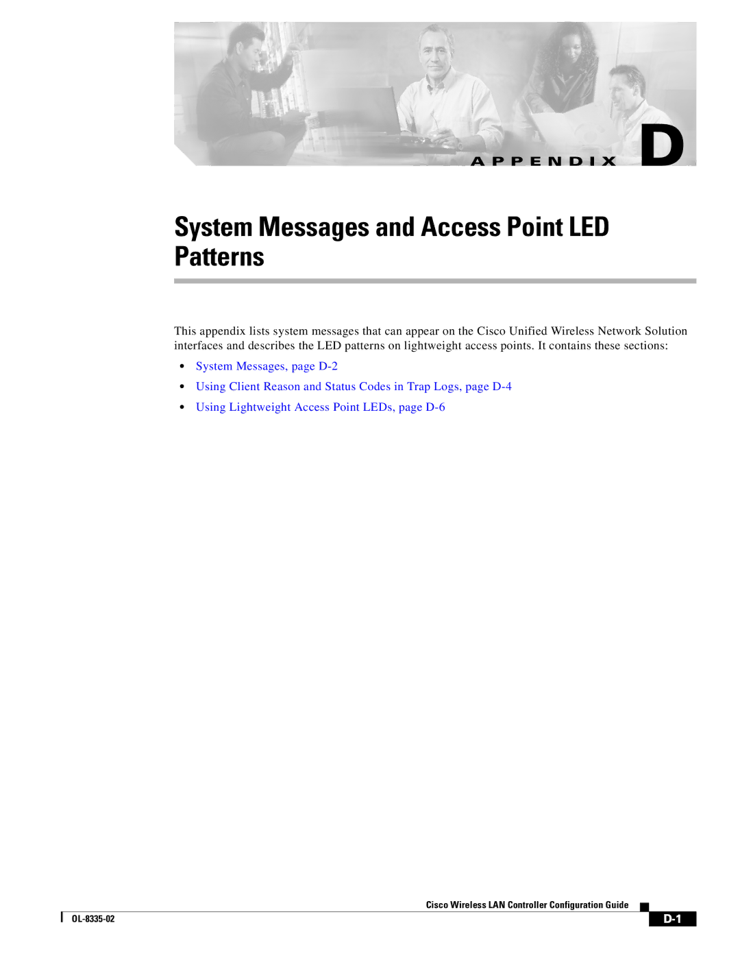 Cisco Systems OL-8335-02 manual System Messages and Access Point LED Patterns 