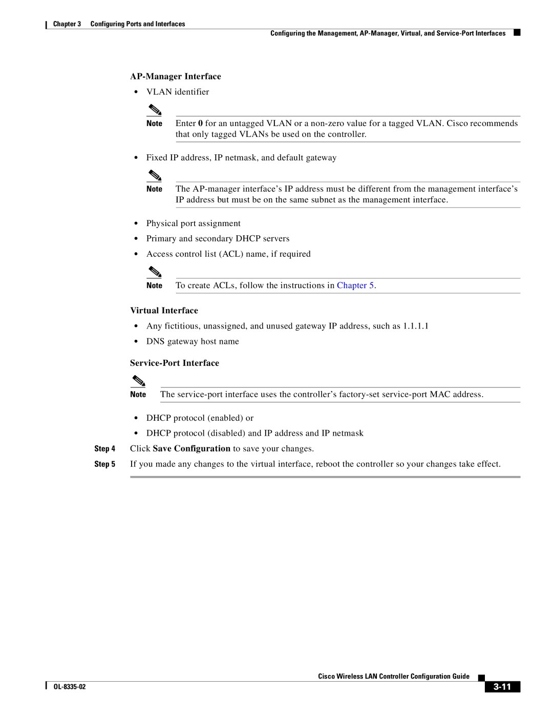 Cisco Systems OL-8335-02 manual AP-Manager Interface, Virtual Interface, Service-Port Interface 