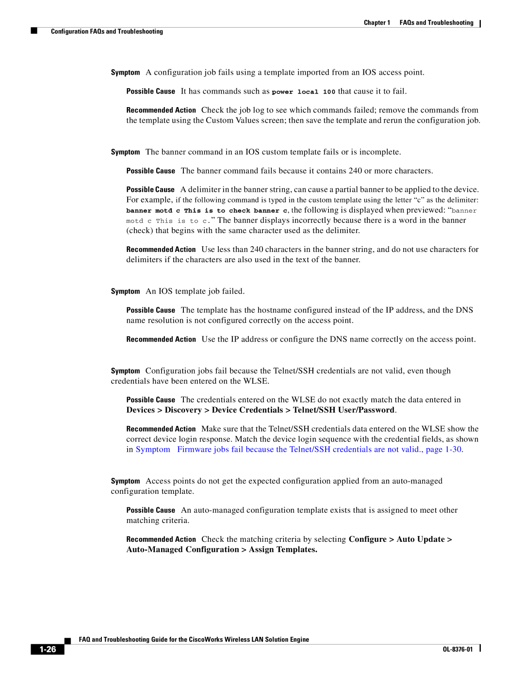 Cisco Systems OL-8376-01 manual Auto-Managed Configuration Assign Templates 