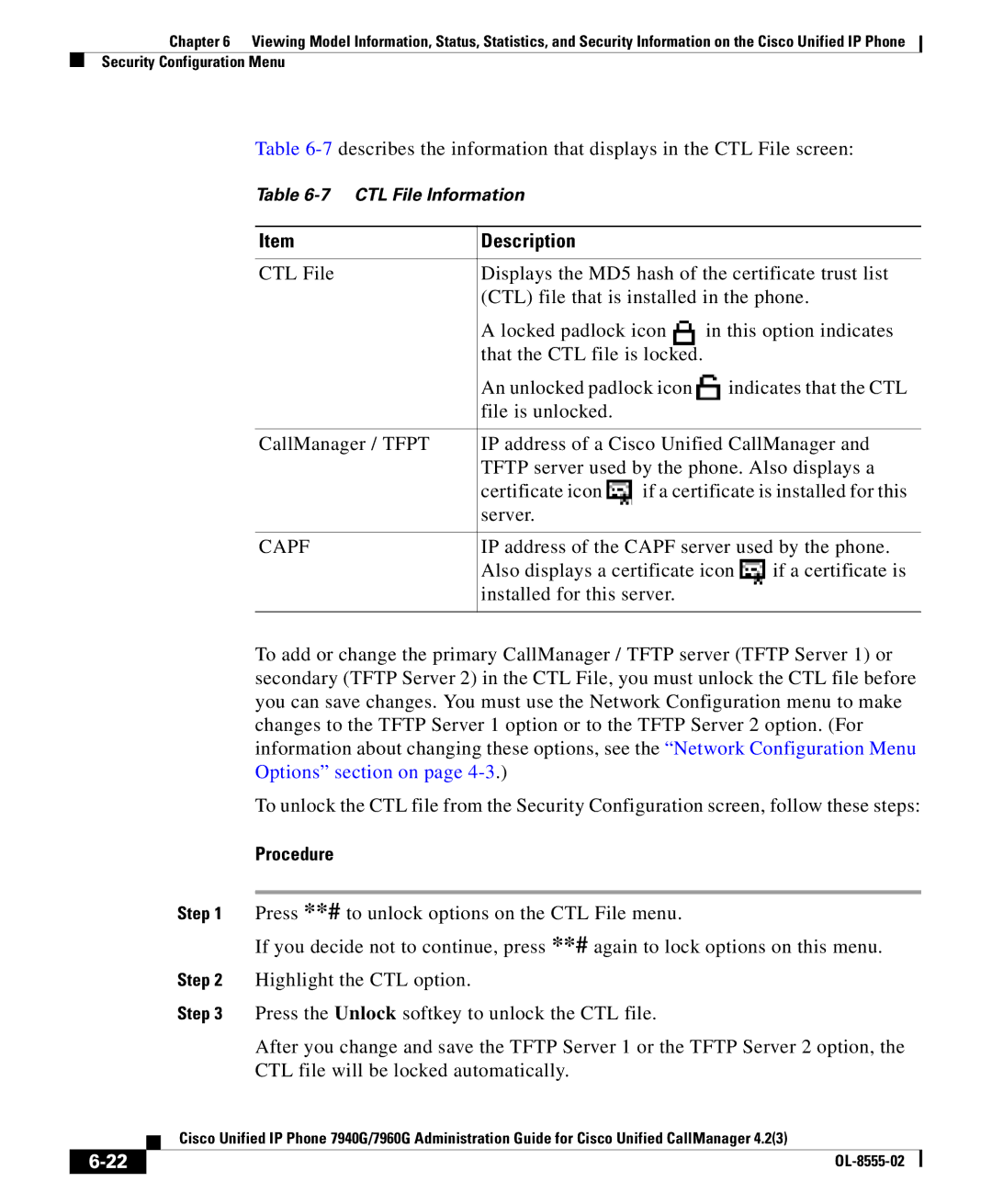 Cisco Systems OL-8555-02 manual Capf 