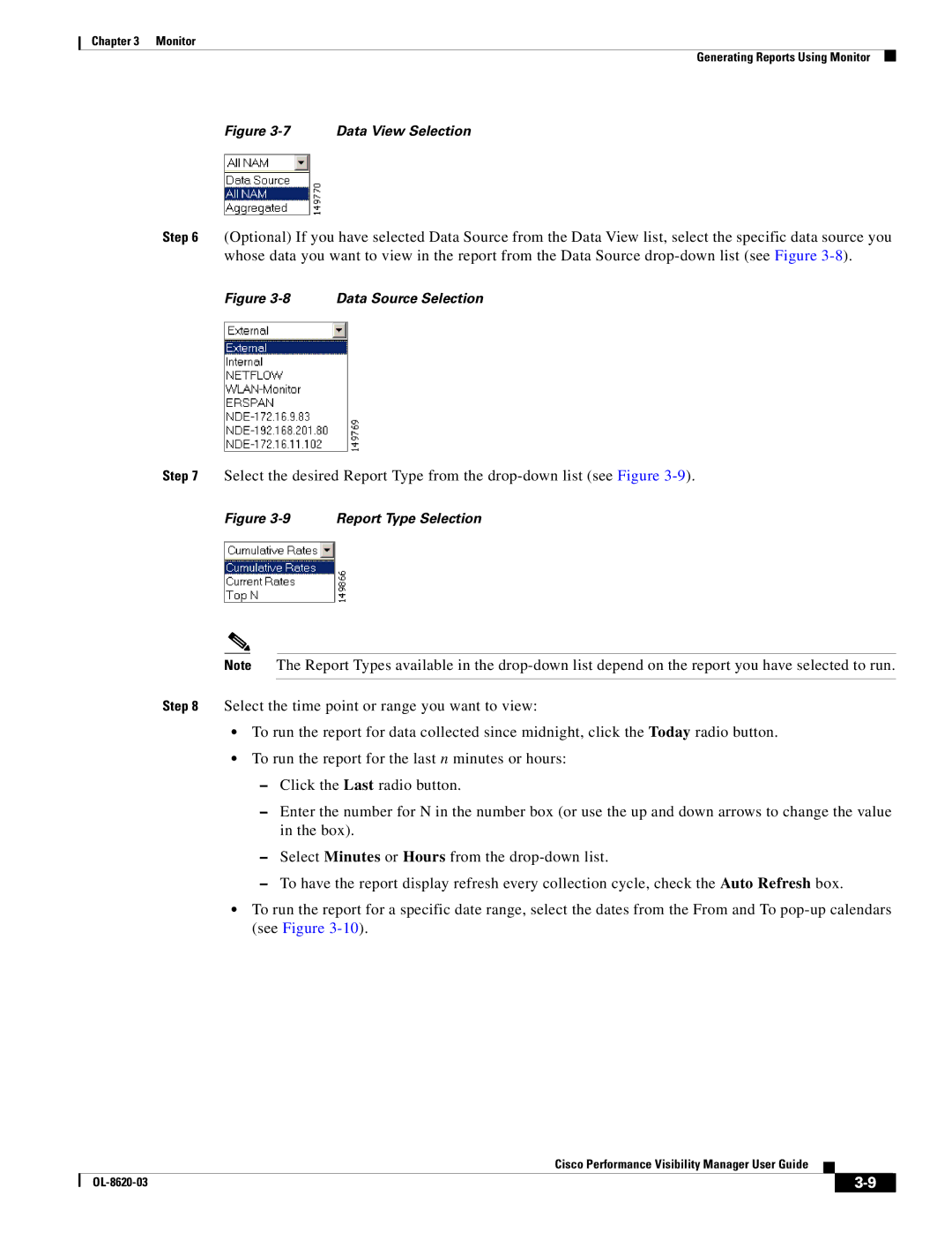 Cisco Systems OL-8620-03 appendix Data View Selection 