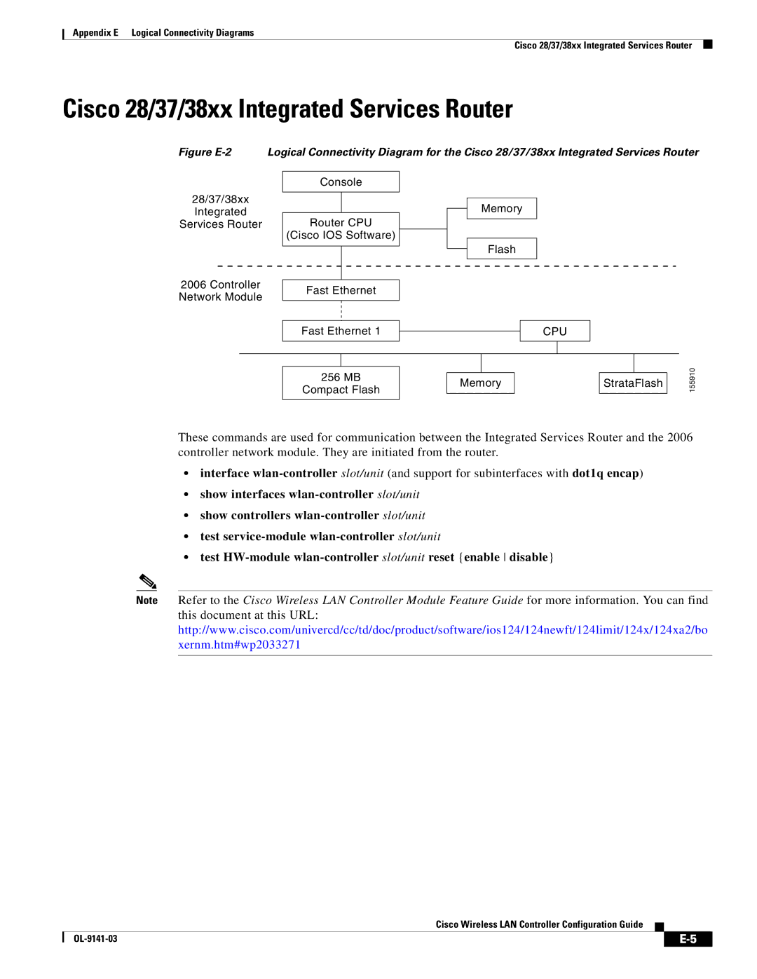 Cisco Systems OL-9141-03 appendix Cisco 28/37/38xx Integrated Services Router 