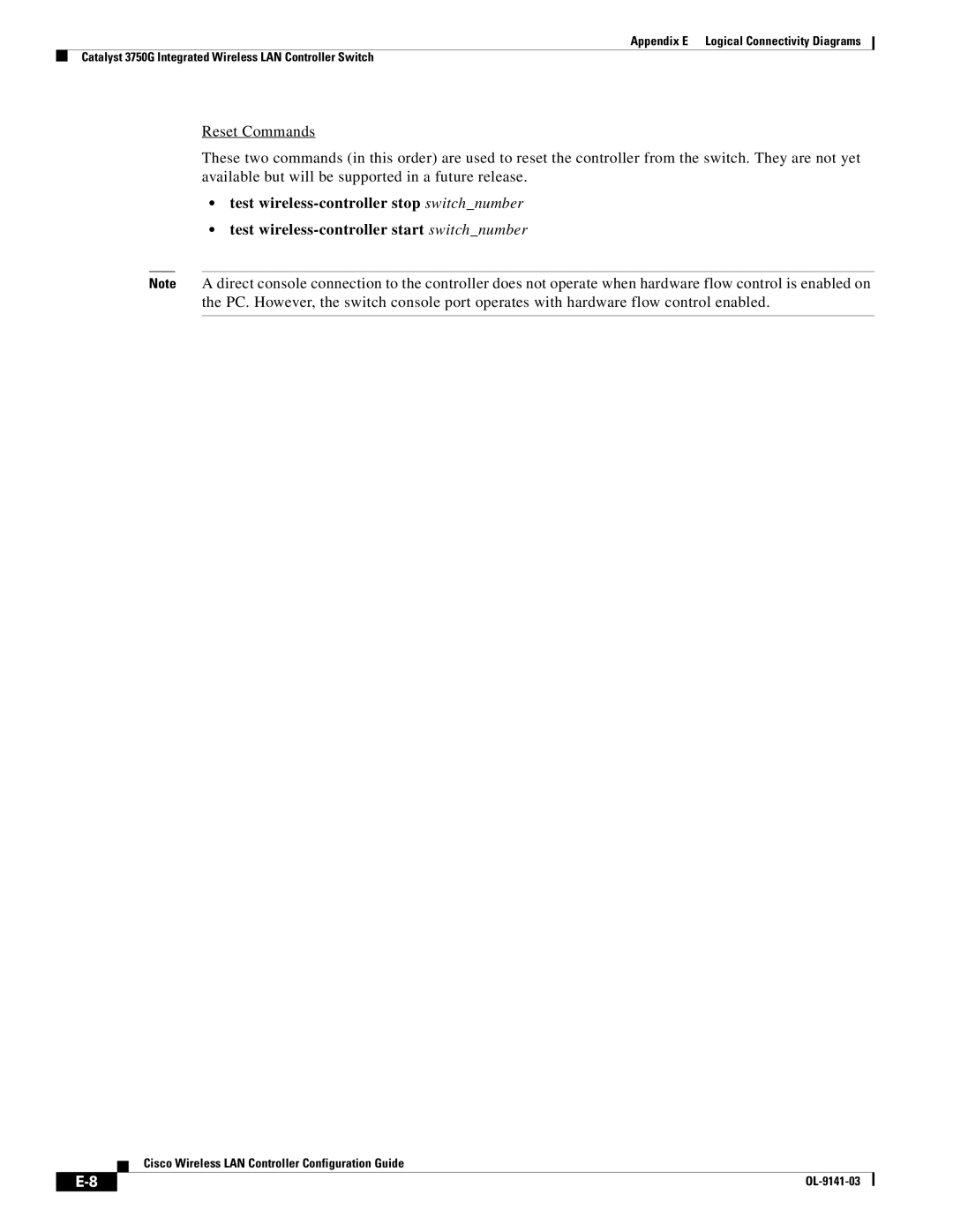 Cisco Systems OL-9141-03 appendix Cisco Wireless LAN Controller Configuration Guide 