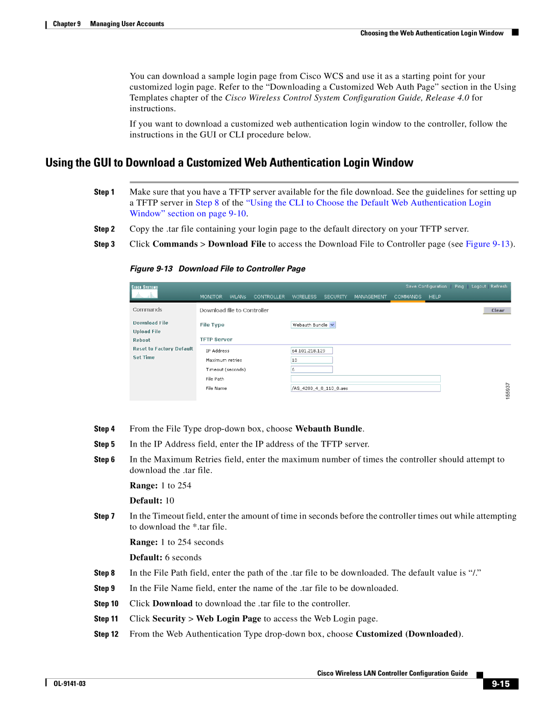 Cisco Systems OL-9141-03 manual Default 6 seconds 