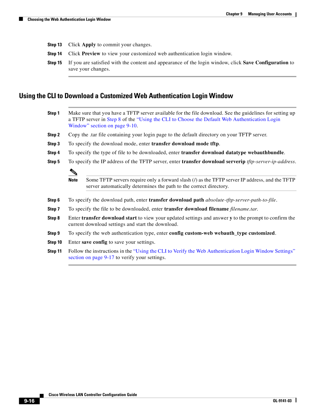 Cisco Systems OL-9141-03 manual Cisco Wireless LAN Controller Configuration Guide 