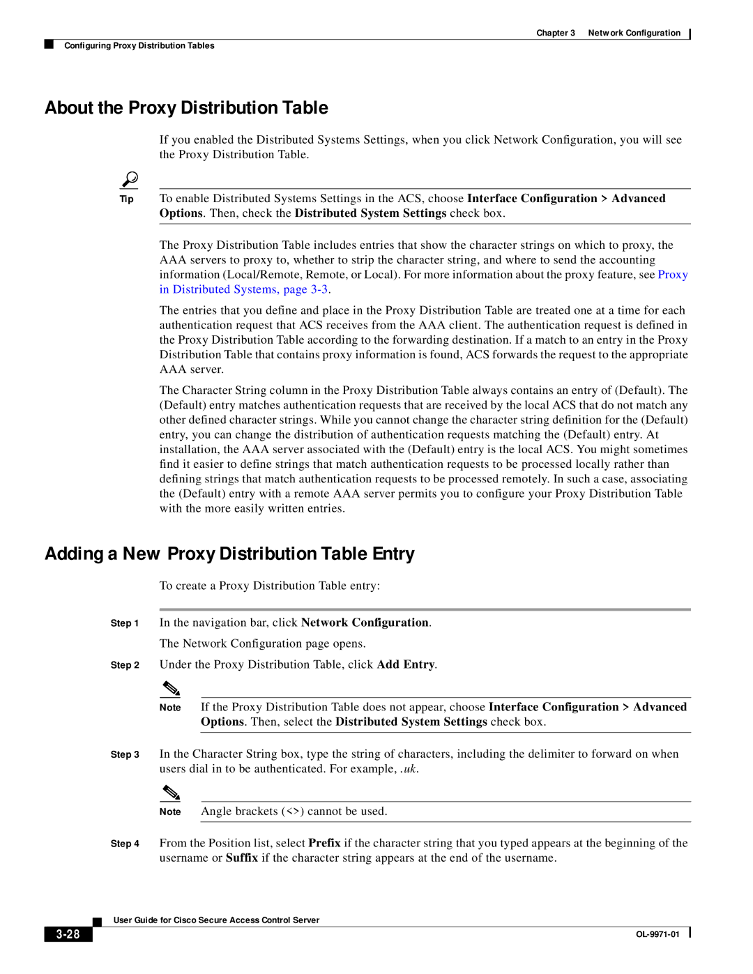 Cisco Systems OL-9971-01 manual About the Proxy Distribution Table, Adding a New Proxy Distribution Table Entry 