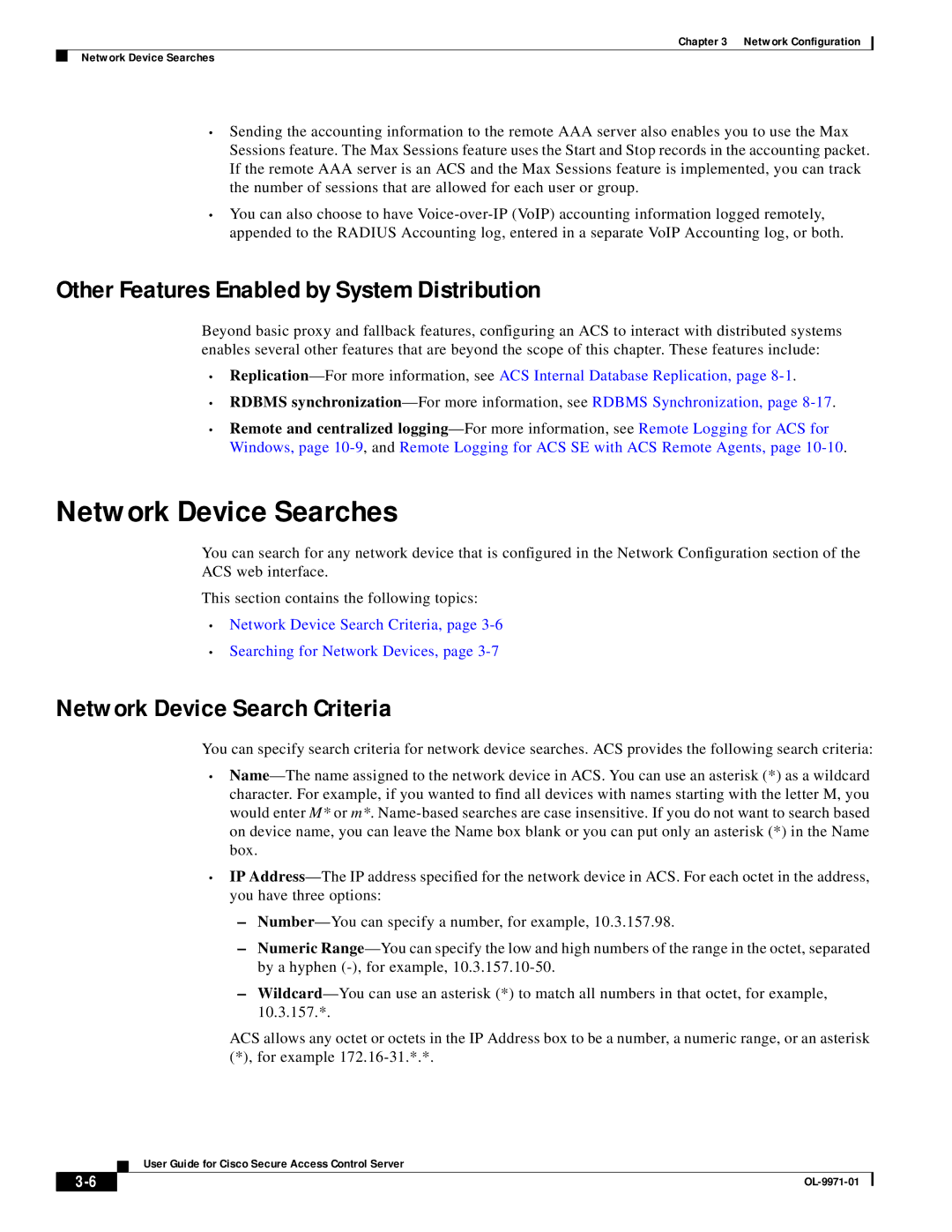 Cisco Systems OL-9971-01 manual Network Device Searches, Other Features Enabled by System Distribution 