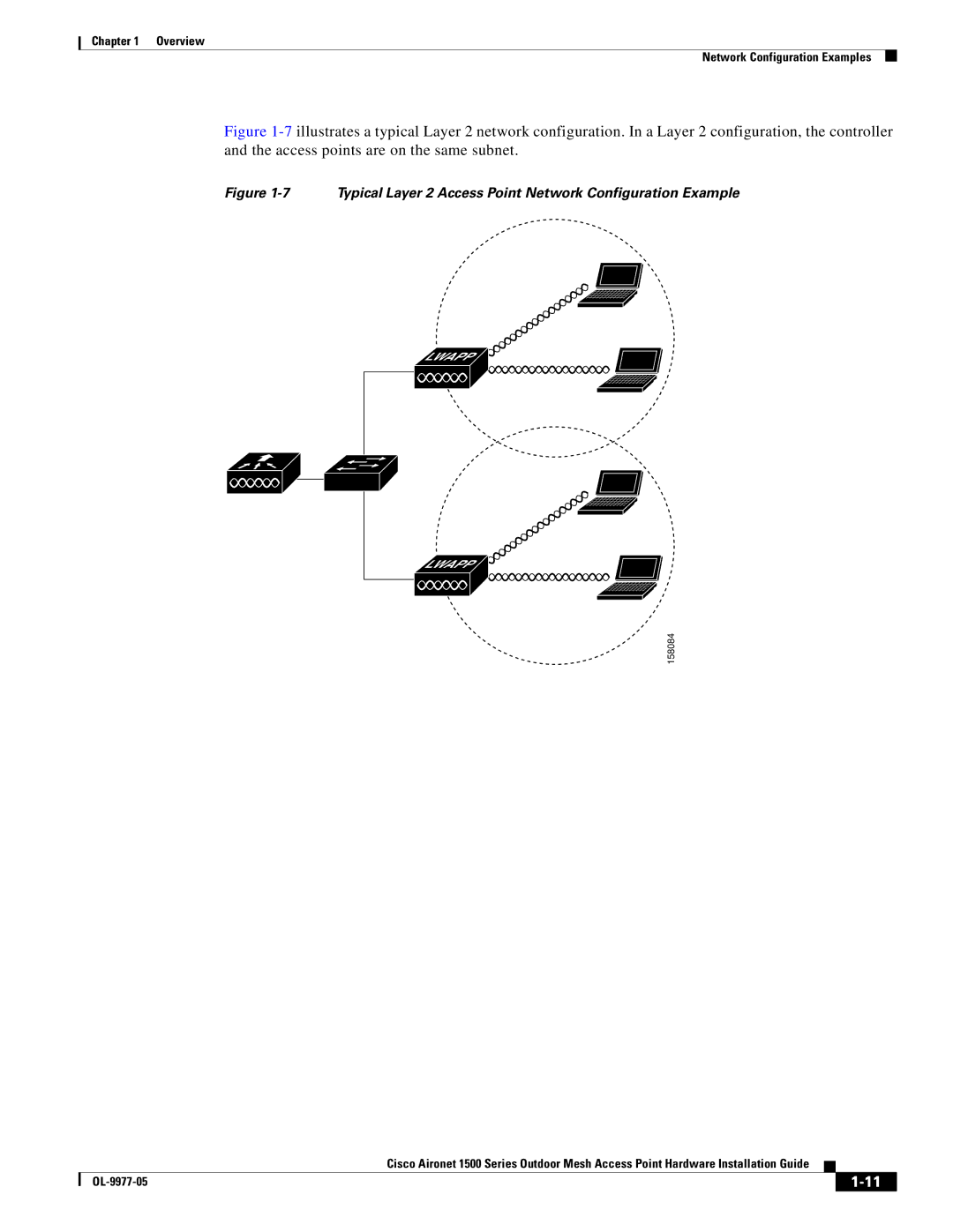 Cisco Systems OL-9977-05 manual Typical Layer 2 Access Point Network Configuration Example 