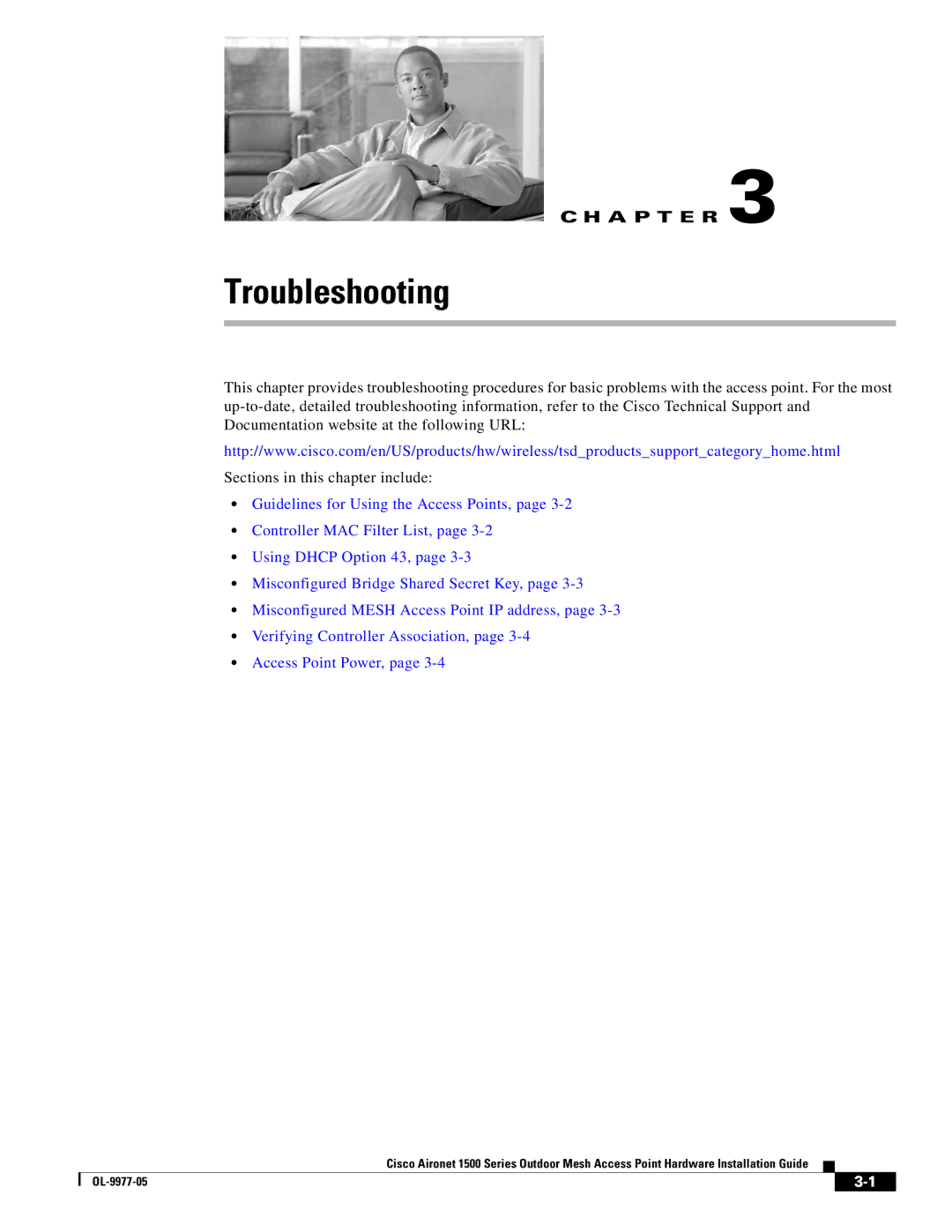 Cisco Systems OL-9977-05 manual Troubleshooting 