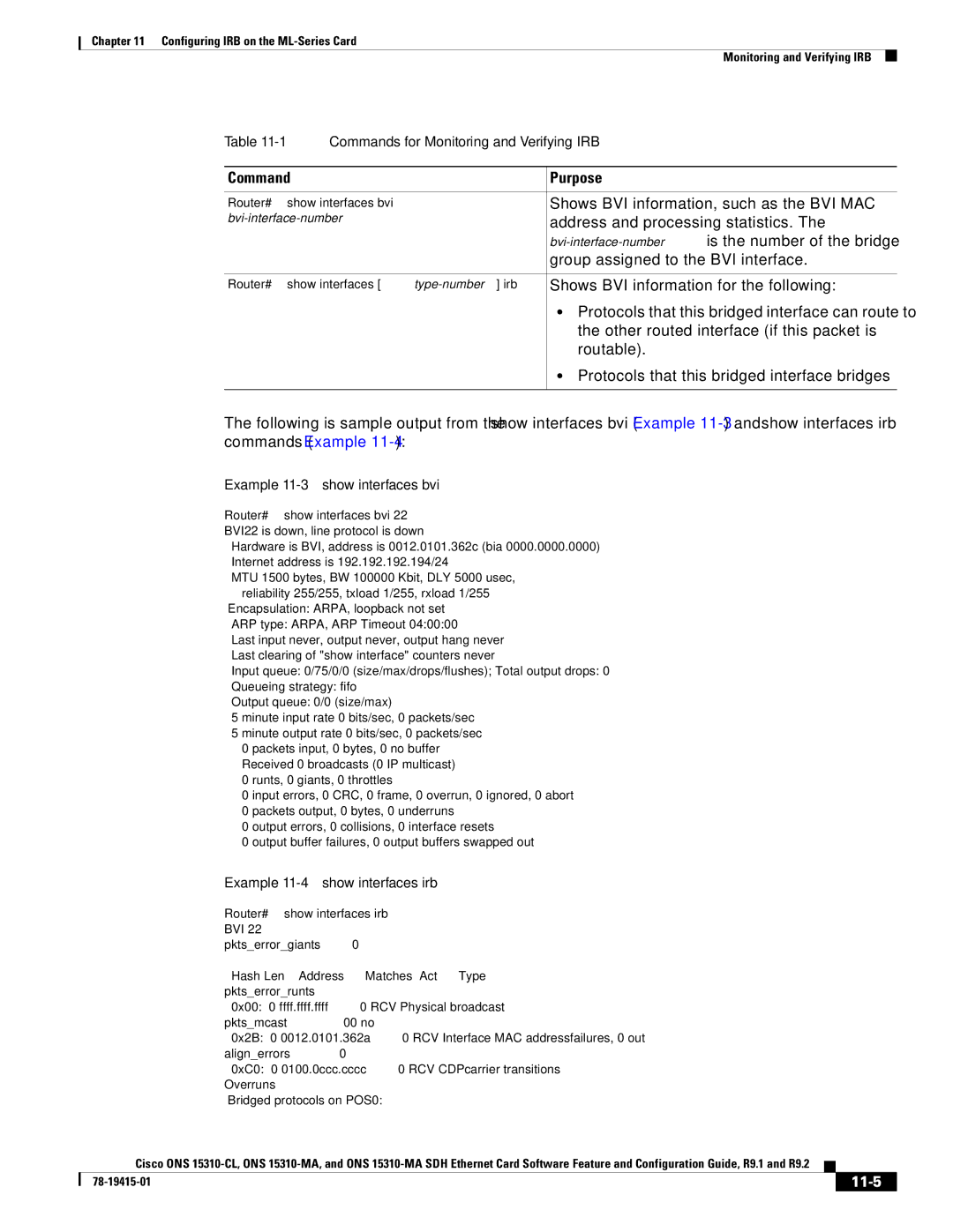 Cisco Systems ONS 15310-CL, Cisco ONS 15310-MA manual 11-5 