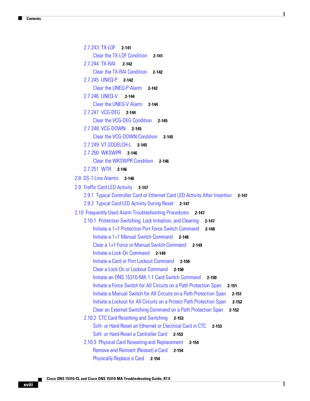 Cisco Systems ONS 15310-CL, ONS 15310-MA manual Tx-Rai, Xviii 