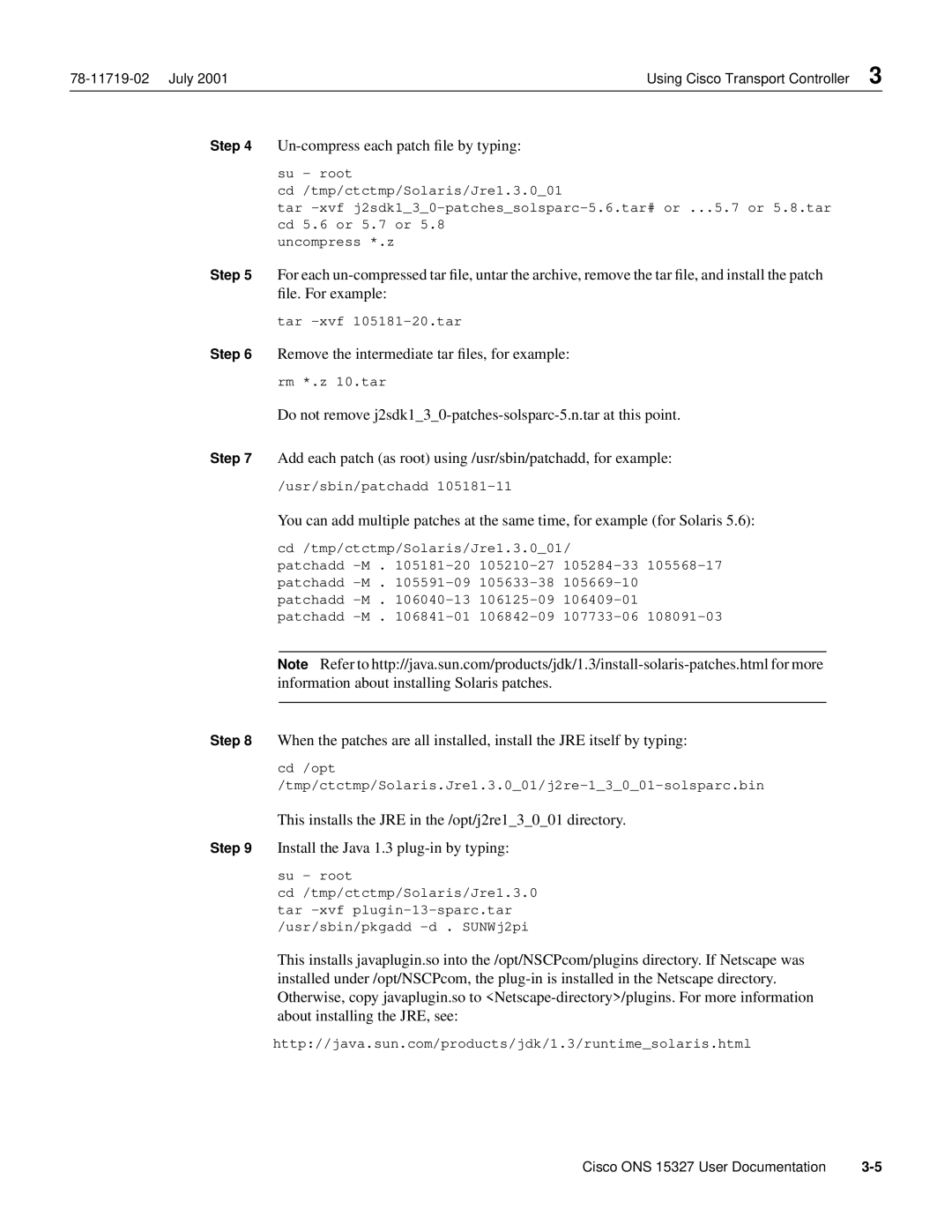 Cisco Systems ONS 15327 manual Remove the intermediate tar ﬁles, for example 