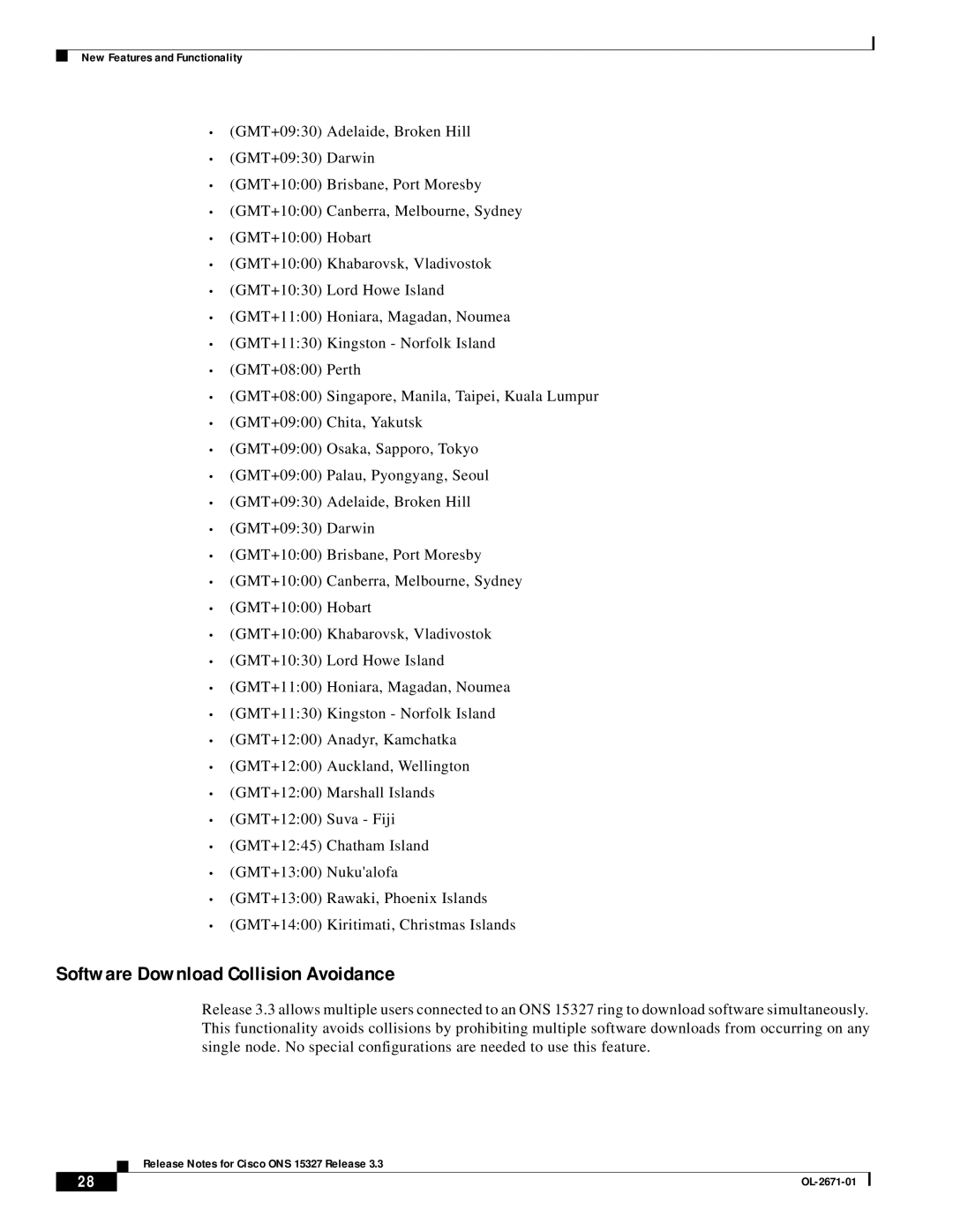 Cisco Systems ONS 15327 manual Software Download Collision Avoidance 