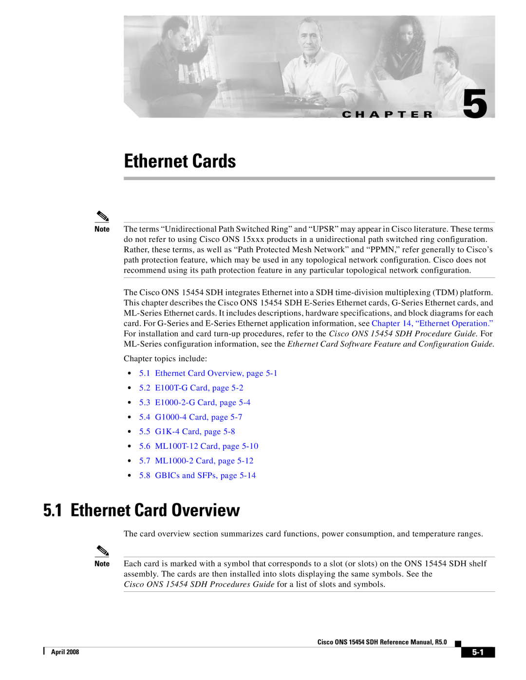 Cisco Systems ONS 15454 SDH specifications Ethernet Cards, Ethernet Card Overview 