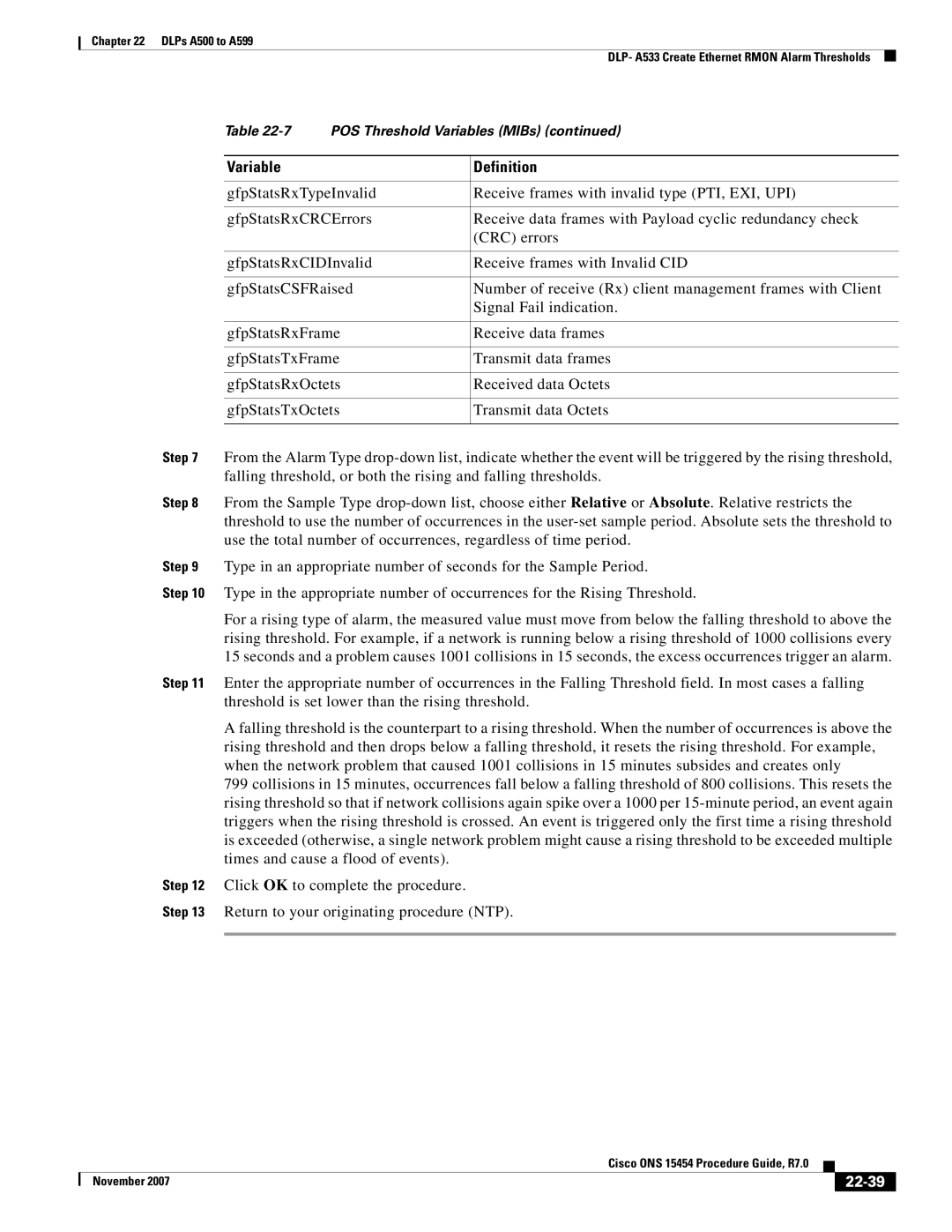 Cisco Systems ONS 15454 manual 22-39 