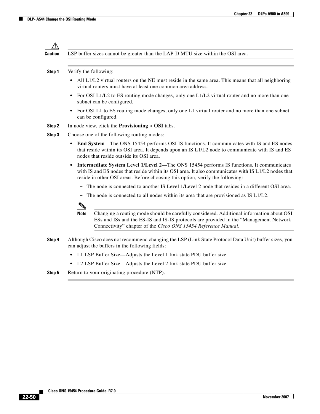 Cisco Systems ONS 15454 manual 22-50 