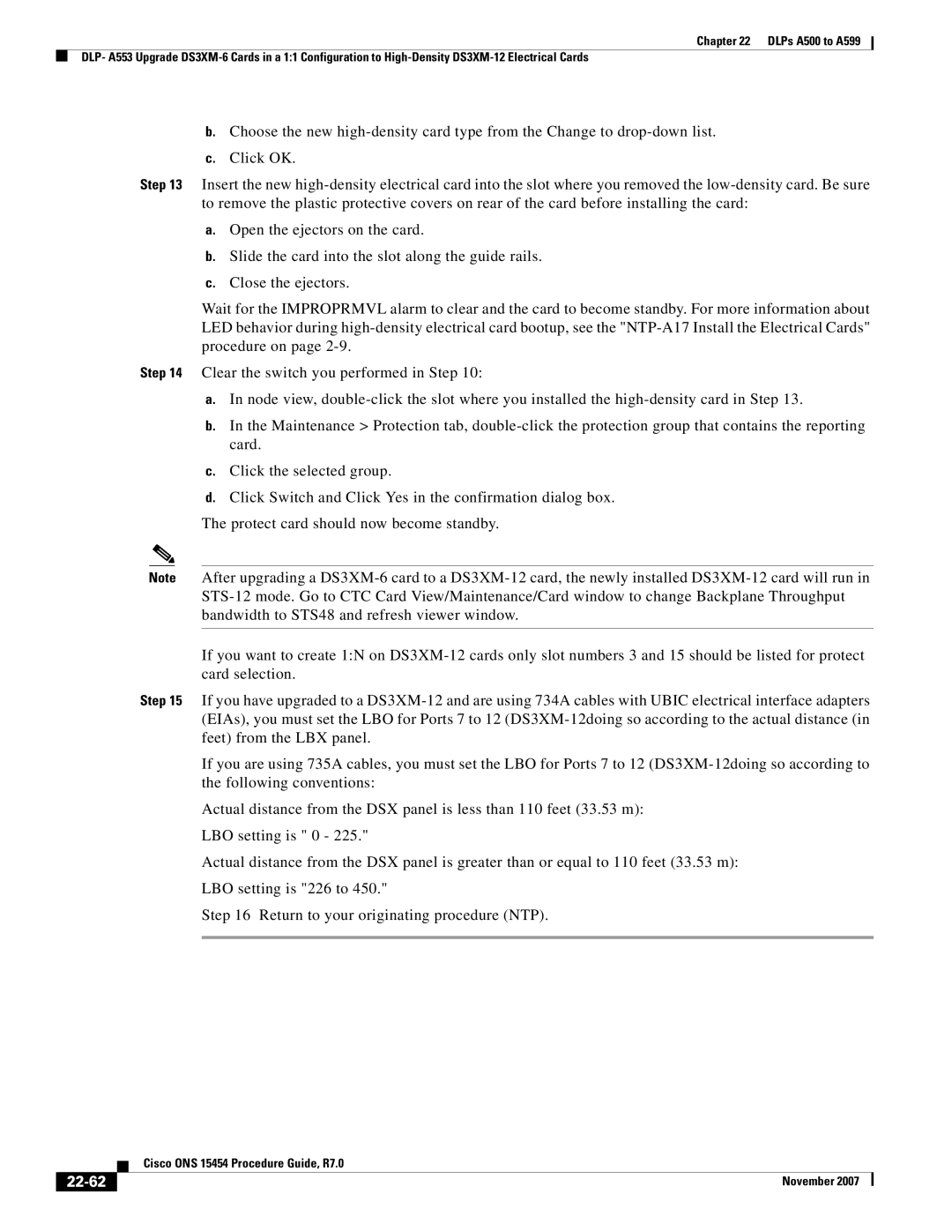 Cisco Systems ONS 15454 manual 22-62 