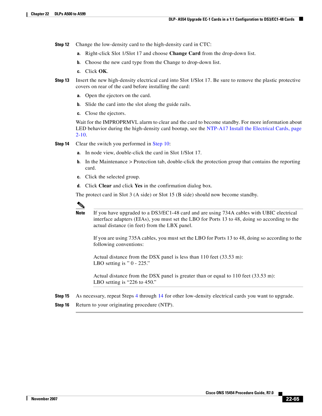 Cisco Systems ONS 15454 manual 22-65 