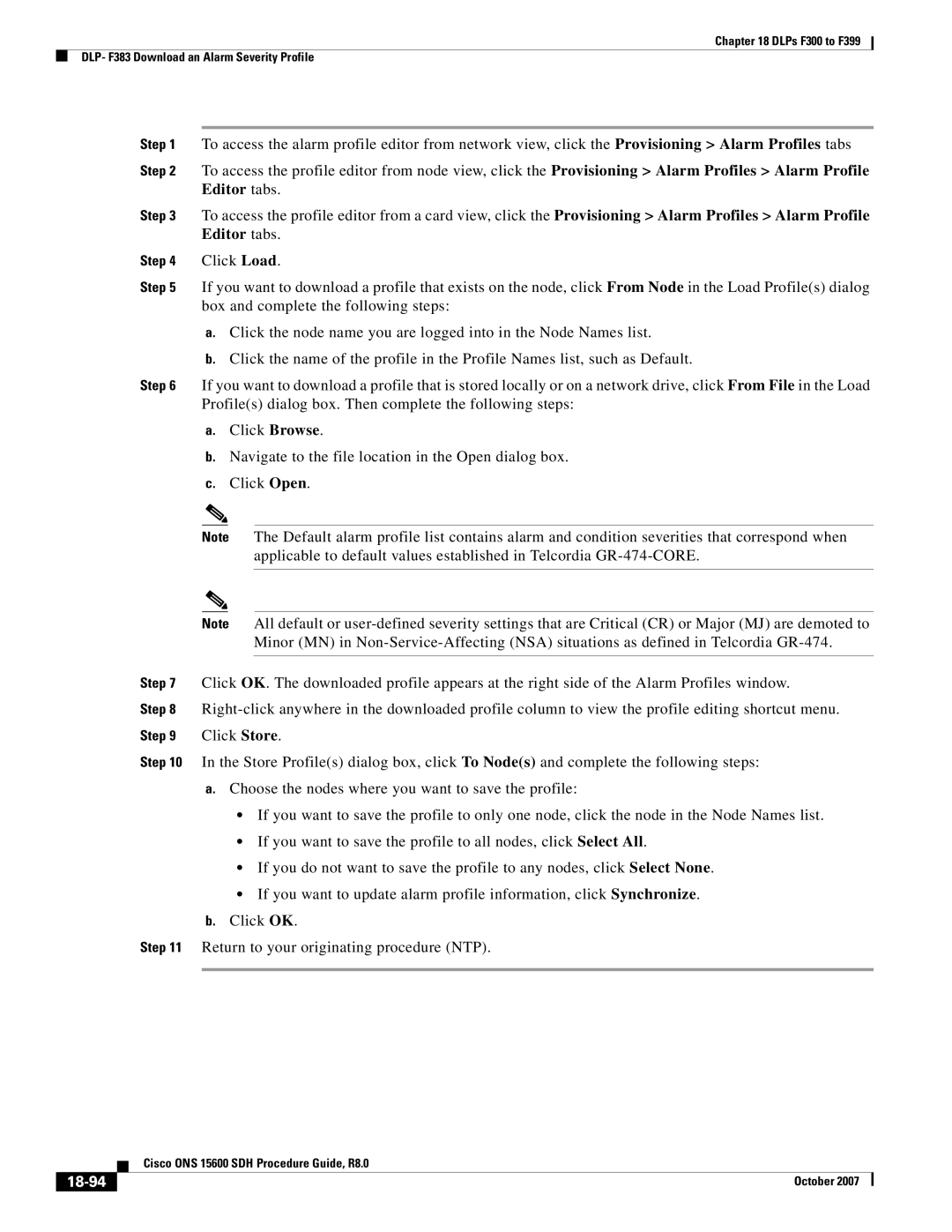 Cisco Systems ONS 15600 SDH manual 18-94 