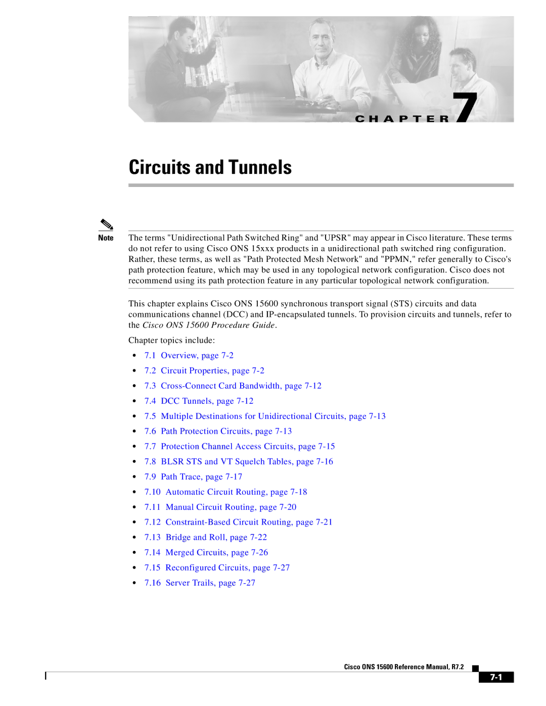 Cisco Systems ONS 15600 manual Circuits and Tunnels 