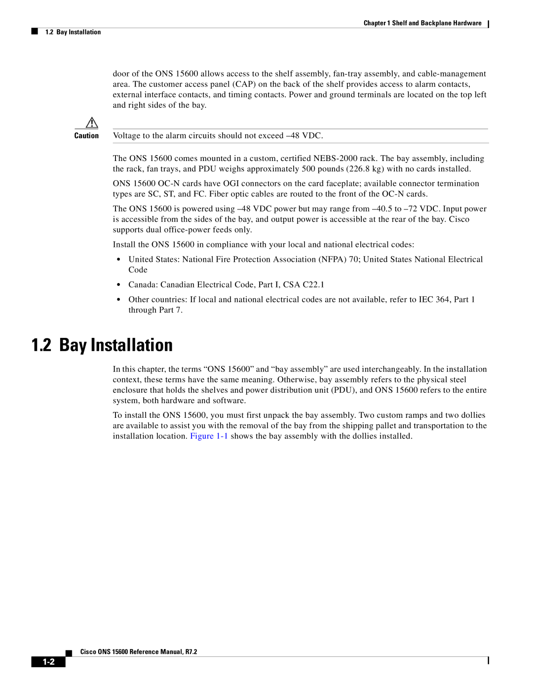 Cisco Systems ONS 15600 manual Bay Installation 